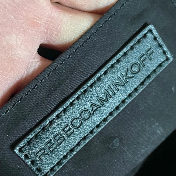 Rebecca Minkoff Caramel Brown Pebbled Leather Tote Bag Purse Black Lining - Picture 12 of 16